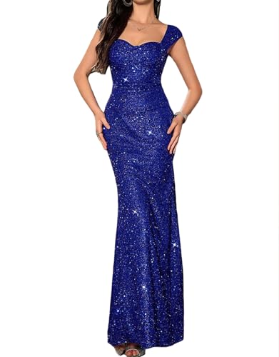 Madam Uniq Formal Dress Sequin Fishtail Sleeveless 1920s Gatsby Cocktail Prom Elegant Maxi Evening...
