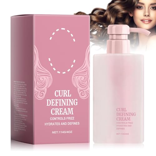 Crema de Peinar Rizos Meanju, con Manteca de Karité y Coco, Crema Hidratante y de Estilismo para Cabello Rizado, para Todos los Tipos de Cabello