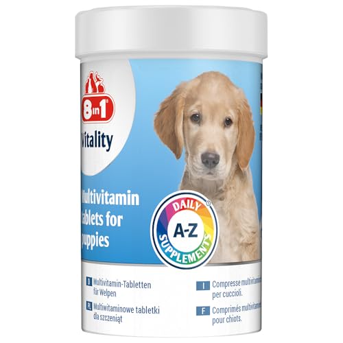 8in1 Comprimés multivitamines Puppy – complément Alimentaire pour Chiots, 1 boîte (100 comprimés)