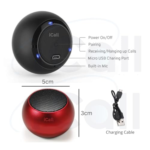 Image of Portable Bluetooth M3 08 Mini Speaker Dynamic Metal Sound with High Bass with Alexa & Siri Assistant Smart Speaker (Multicolor)