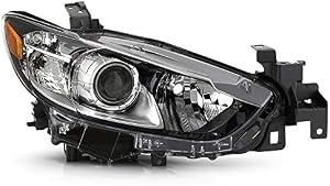 ACANII - For [Halogen Model] 2014-2017 Mazda 6 Factory Style Projector Headlight Headlamp Assembly Right Passenger Side