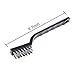 Sunmns 20 Pieces Mini Handle Stainless Steel Wire Bristles Brush Set for Cleaning Welding Slag, Stain and Rust (Silvery)
