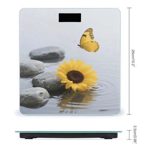 Báscula Digital para Baño de Vidrio Templado con LCD miniatura 2