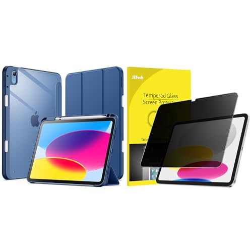Funda iPad 11 generación JETech transparente y cristal privacidad para trabajar seguro en cafeterías