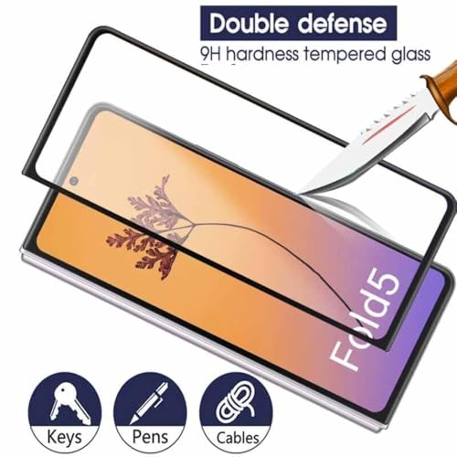 Image of TechTrendz 5D Anti Scratch Shockproof Tempered Glass Screen Protector Compatible With Samsung Galaxy Z Fold 5 5G (2023) (Pack Of 1)