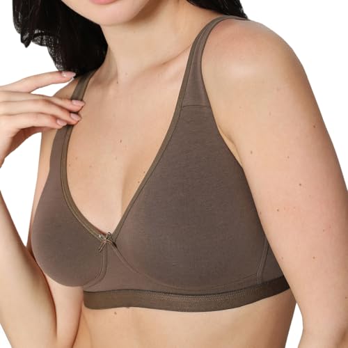 Image of WACOAL Women's Basics Essentials|Non-Padded|Non-Wired|Full Cup|Everyday Wear|Cotton Blend|T-Shirt Bra