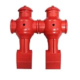 2 Red Shelti Foosball Men