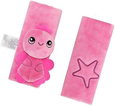 StoHuaCartoon Animal Seat Belt Cover Baby Safety Seat Belt Strap Cover with Softness, Best Baby Travel Pillow, Head Support, Shoulder Pads(Angel)