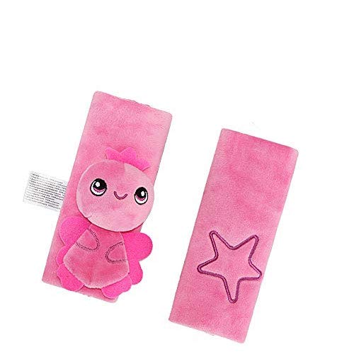 Fundas para correas de asiento de coche para bebé, fundas para cinturón de cochecito, funda para cinturón de seguridad de felpa, almohadilla para