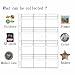 20 Sheets Coin Collection Supplies Pages, Standard 9-Holes Coin Collection Pages Coin Binder Sleeves for Coin Stamp Currency Collection (12 Pocket)