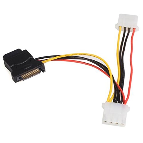 StarTech.com 4gm 4mm/4mm/12.4cm SATA Molex Adapter Cable - Black
