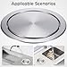 Cabilock Round Recessed Counter Top Covers Stainless Steel Trash Bin Built-in Flap Covers Kitchen Garbage Can Lids for Home Kitchen