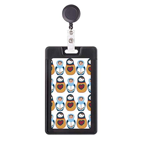 Porte-badge rétractable Russie anti-perte avec pochette de carte