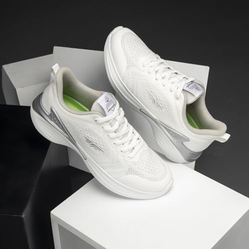 Image of Red Tape Men's Sneakers White Mesh TPU Round Toe Lace-Up