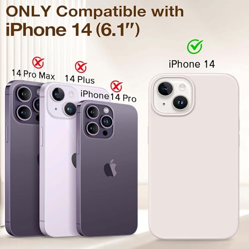 Image of Kratos Soft Silicone Case Cover Compatible with iPhone 14 - Everyday Comfort Protection, Wireless Magnetic Charging Case with Raised Edge Camera & Screen Protection, Shock-Resistant Design