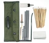 PORMUCAL Universal Cleaning Kit for All Guns Hunting Rifle Shot Gun Handguns .223 and 5.56 in Portable Pounch