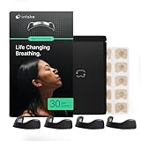 Intake Breathing Magnetic Nasal Strips Starter Kit (30 Count, Black) - Boost Oxygen Intake, Reduce Snoring, Improve Sleep Quality - Sweat Resistant, Nasal Strips - Extra Strength Snoring Solution