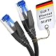 LAN-Kabel 10m Cat 7 Bruchfestes Netzwerkkabel für Highspeed-Verbindungen