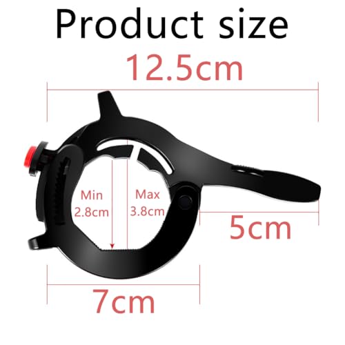 Image of Hodaqe Motorcycle Grip Assist Clip Accessory, Handlebar Support Clip for Long Rides with Release Button(1Pcs, Black)