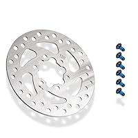 VOLOHAS Bremsscheibe aus Edelstahl mit 6 Löchern Scheibenbremse Stück Rotor 120 mm für Kukirin G2 Pro/NIU KQi3/KQi3 MAX/KQi3 PRO/Segway Ninebot F3/G3/ZT3/ZT3 Pro Elektroroller Bremsbeläge/Bremszubehör