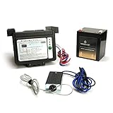 Chrome Battery-Complete Towing Break Away Kit (Top-Load) with LED Battery Monitor, Meter, Switch, and Charger, 12V 5AH Battery, Used for 1, 2, & 3 Axle Trailers