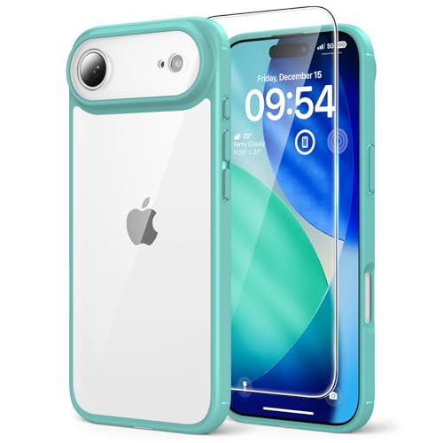 Image of TAURI for iPhone Air Case, with Screen Protector, Green