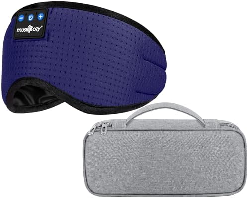 MUSICOZY Bluetooth Sleep Mask Headphones and Travel Storage Case Bundle image 4