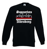 Gewicht: 280 g/m² World-of-Shirt Herren Sweatshirt Herren Nürnberg Ultras Supporters XL