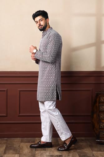 Image of Kurta for Men | Traditional Men's Ethnic Wear | Cotton Blend Kurta for Festive, Wedding & Casual Occasion