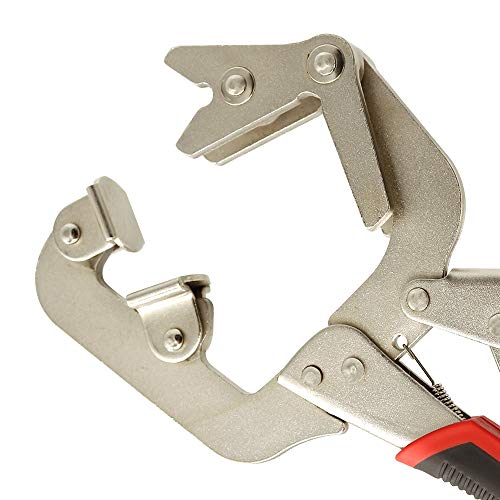 Monster & Master Welding Pipe Plier Clamp, Fast Release, C-Clamp Locking with Large V-Pads, 10 Inch, 1pcs, ATHUS-MM-WLP-S9 - Image 2