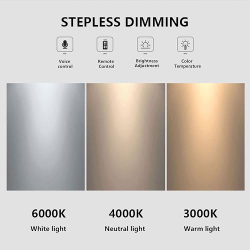 Lustre LED dimmable et antirouille à intensité réglable pour salon