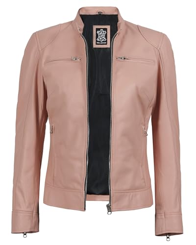 Image of Decrum Leather Jacket for Women - Real Lambskin Casual Leather Jackets Womens