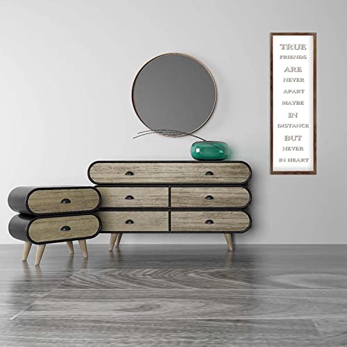 Décoration murale rustique salon plaque bois cœur 15x50 - 4
