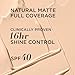 IT Cosmetics CC+ Cream Natural Matte (Fair) - Poreless Full Coverage Foundation With SPF 40, 16HR Shine Control, Color-Corrector, Skin-Balancing Serum, Noncomedogenic - 1.08 fl oz