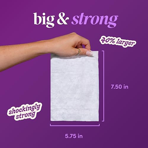 Image of goodwipes Flushable Wipes for Women - Lavender Individually Wrapped Travel Butt Wipes To Go, Mini Purse & Festival Essentials for Adults, pH Balanced for Feminine Hygiene, 32 Count (1 Pack)