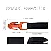 pistro Dive & Surf Safety Twin Line Cutter | PP Handle + Sheath | Carbon Steel Blade for Scuba Diving, Fishing Nets - Orange
