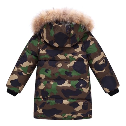Boys Winter Coat Waterproof Fleece Jackets Thicken Padded Clothes Hooded Outwear2