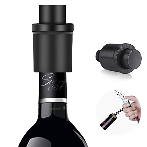 Wine Stopper Vacuum with Time Scale Record Saver,1 Pack Reusable Wine Bottle Stopper