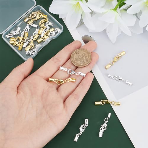 PH PandaHall 20pcs 2 Colori Chiusure Ottone