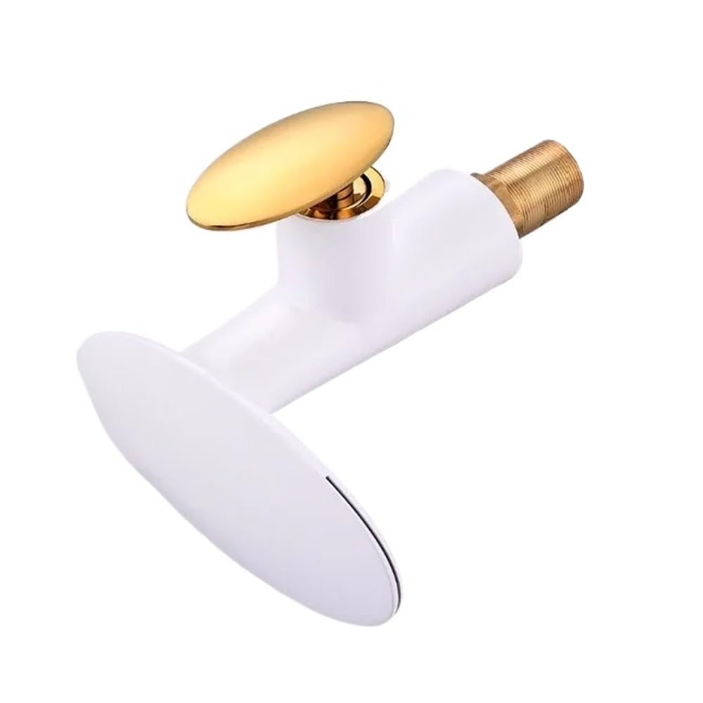 Blyqxs White With Gold Bathroom Faucet Black Torneira Waterfall Faucet Basin Mixer Tap Basin Faucet Bathroom Basin Sink Faucet W3018(White With Gold)