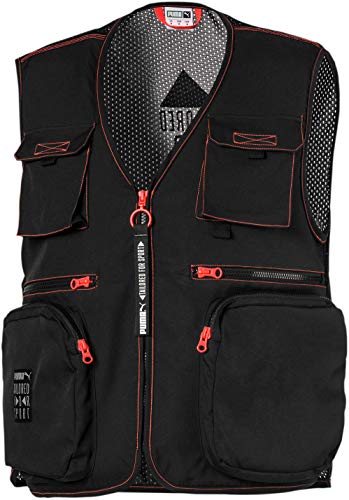 Puma - Mens Tfs Industrial Woven Vest, Size: Small, Color: Puma Black