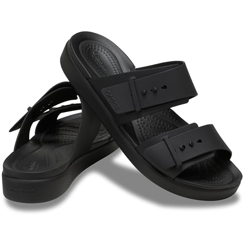 Crocs Womens Brooklyn Buckle Low Low Black 11 Medium2