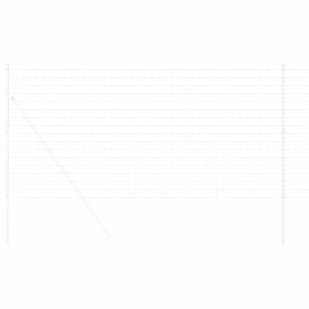 Ogrodzenie euro, 1 x 10 m, żelazo powlekane PCW, wytrzymałe ogrodzenie ogrodowe do użytku na zewnątrz, elastyczna bariera dla zwierząt, łatwy montaż bez kopania