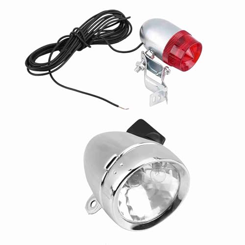 Qiilu Kit de Faros del Generador de Luces Traseras para Faros de Motocicletas Generador de Fricción de 12v 6w Kit de Luces Traseras para Faros Delanteros de Dinamo para Bicicletas Motorizadas