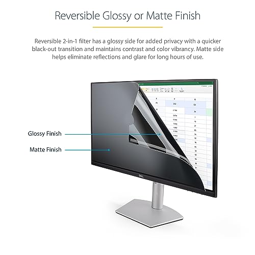 StarTech.com 19.5-inch 16:9 Computer Monitor Privacy Filter, Anti-Glare Privacy Screen w/51% Blue Light Reduction - Image 3