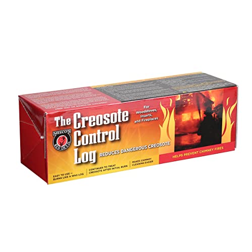 Meeco's Red Devil 1008 Creosote Control Log - Reduces Creosote Buildup & Helps Prevent Chimney Fires - Safe for Wood Stoves, Inserts & Fireplaces (3 lb) - Made in The USA