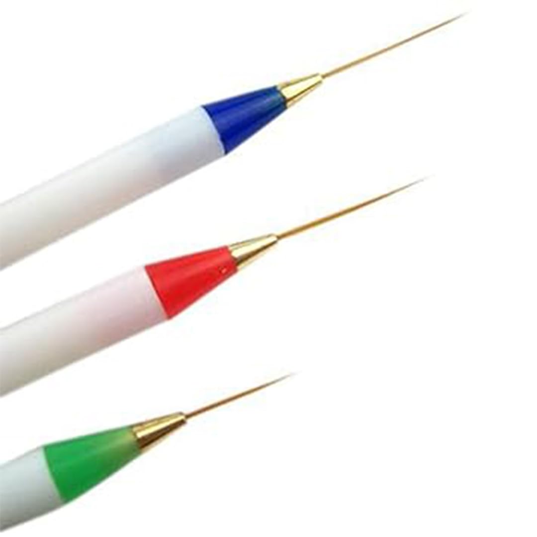 Indie Nails Nail Art Liner Brushes, 3Pcs Painting Nail Art Brush Set Nail Dotting Drawing Tool for Long Lines, Thin Details, Fine Drawing Sizes-image-25