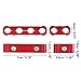 X AUTOHAUX 4 Set 8mm Car Engine Spark Plug Wire Separator Looms Divider Organizer Clamp Aluminum Alloy Red