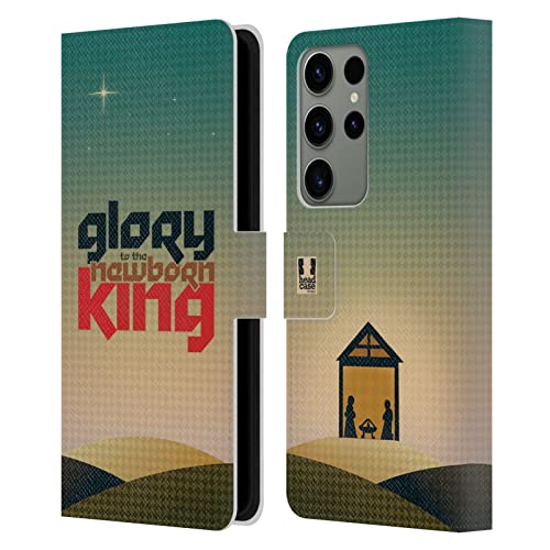 Étui Portefeuille Samsung S23 Ultra Head Case Designs Conte de Noël en Cuir