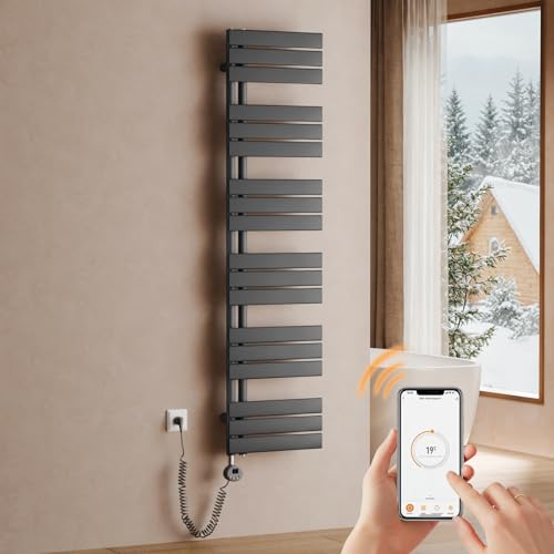 S'AFIELINA Sèche-Serviette électrique1599×400mm, radiateur sèche-Serviette électrique avec...